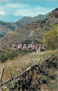 Postcard Modern Valls of Andorra Aldea in the montana