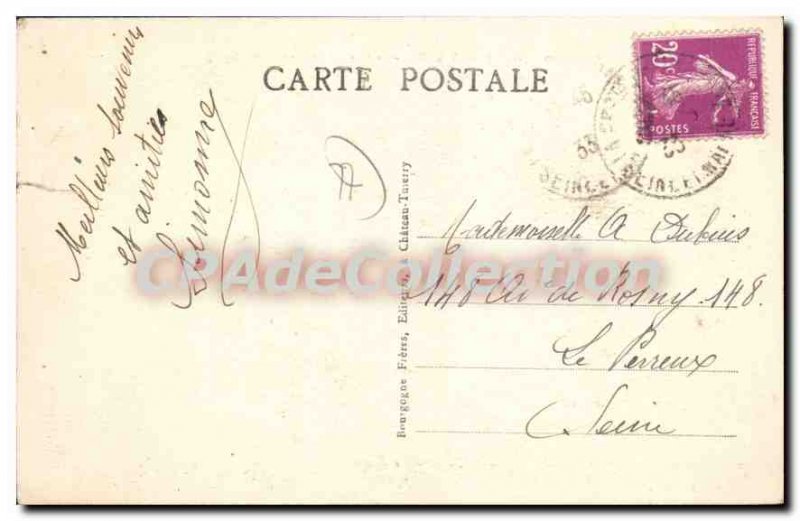 Old Postcard La Ferte Sous Jouarre Bridge And I'Entree