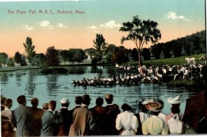 Tug of War, Rope Pull M.A.C. Amherst MA Vintage Postcard A40