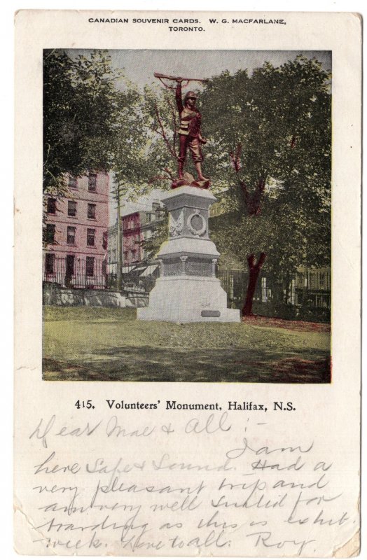 Volunteers` Monument, Halifax, Nova Scotia