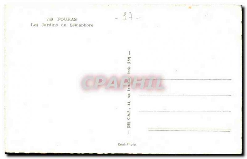 Fouras Postcard Modern Gardens of semaphore