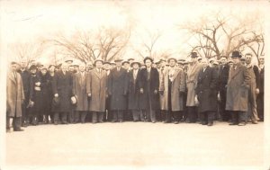 Rosebud South Dakota Governor Tom Berry and Crowd Real Photo Postcard AA60598