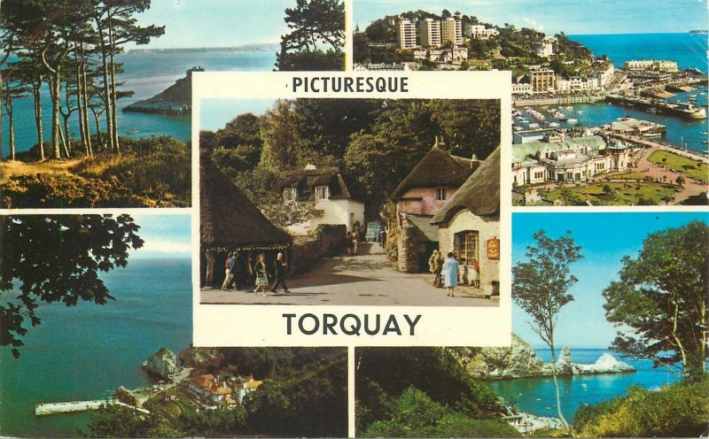 Postcard Uk England Torquay Devon multi view