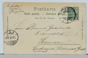 Germany Ebbing House Engagement 1901 Charlottenburg to Hannover Postcard K18