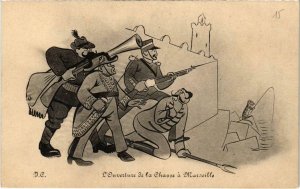 CPA MARSEILLE - L'Ouverture de la Chasse a MARSEILLE (985779)