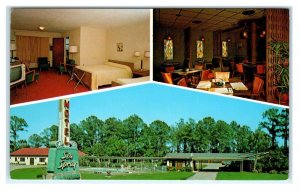 BRUNSWICK, Georgia GA ~ Roadside CREW'S SEA SPRAY MOTEL ca 1960s Postcard