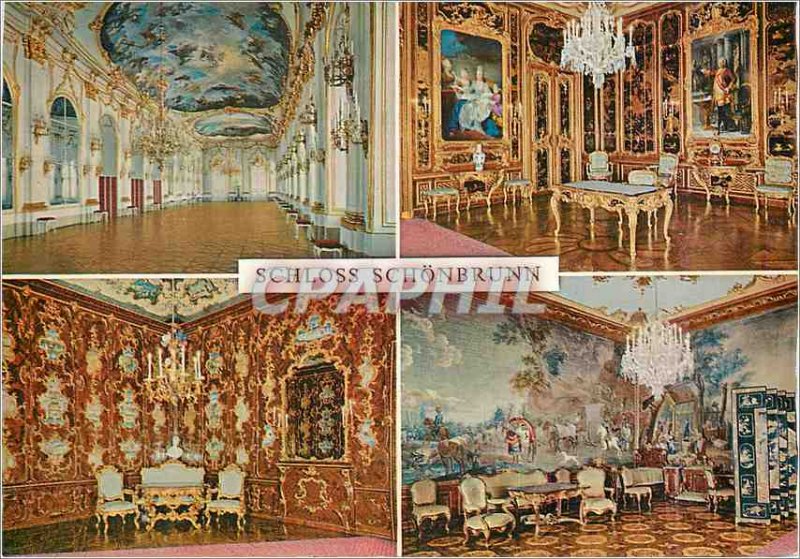 Postcard Modern Vienna Old lacquer Zimmer Napoleonzimmer