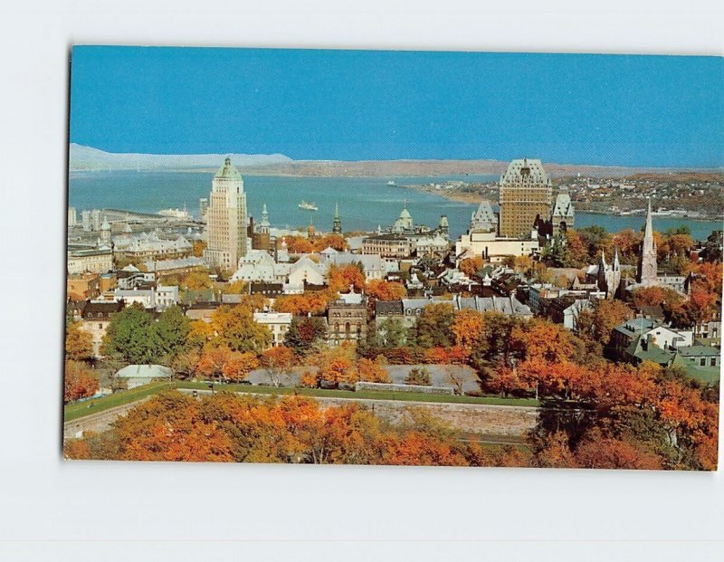 Postcard Partial view of Quebec City Canada