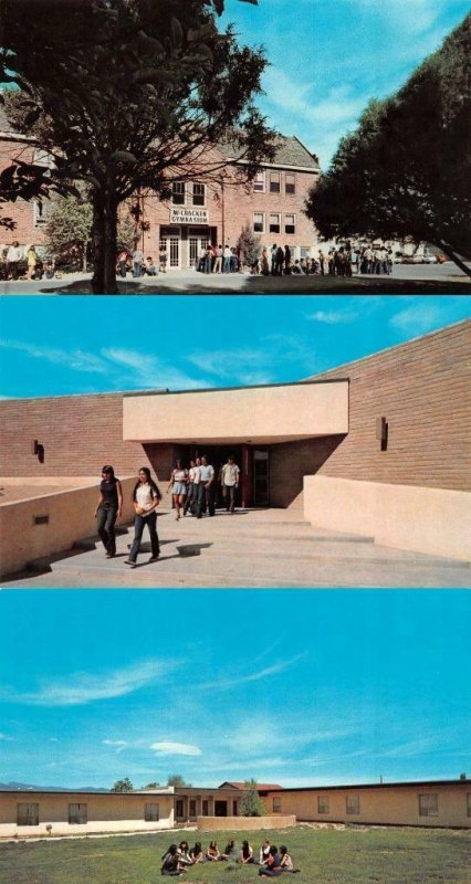 ESPANOLA New Mexico NM  MCCURDY SCHOOL Gym~Girl's Dorm~Student Center  *3* Cards