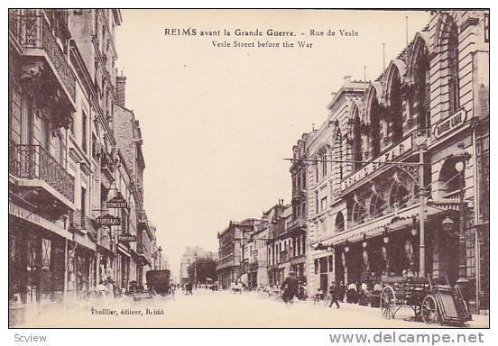 Vesle Street Before The War, Reims (Marne), France, 1900-1910s