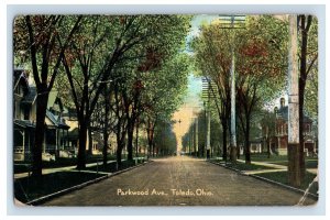 Vintage Parkwood Ave Toledo Ohio Postcard P220E