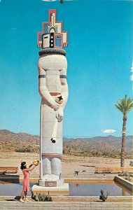 Postcard 1950s Arizona Cave Creek World's Largest Kachina Tonto Hills AZ24-2554