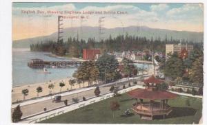 Canada Vancouver BC English Bay 1917 Colored Postcard