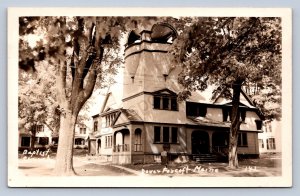 K1/ Dover Foxcroft Maine RPPC Postcard c1940 Baptist Church  70