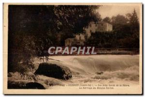 Clisson - The edges of the Sevre The Mill Dam Terbin - Old Postcard