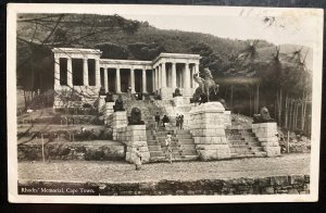 Mint South Africa RPPC Real Picture Postcard Rhodes Memorial Cape Town