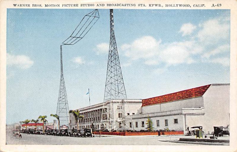 Warner Bros. motion picture studio and broadcasting station K FWB Hollywood, ...