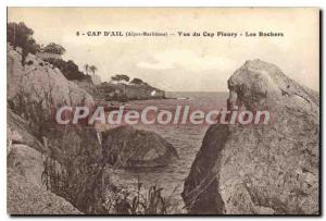 Postcard Old Cap d'Ail Alps Maritimes Cape View Fleury Les Rochers