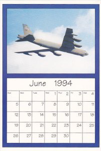 June 1994 Limited Editon Calendar Cardm AirShow '94 Boeing B-52 Stratofo...