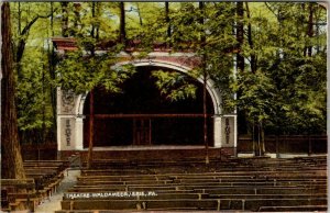 Erie Pennsylvania Outdoor Theatre Waldameer 1910 to Chautauqua NY Postcard T16