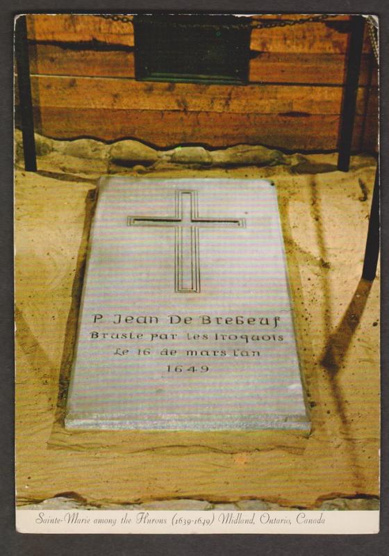 Grave Of Jean de Brebeuf Midland, Ontario - Unused - Some Wear