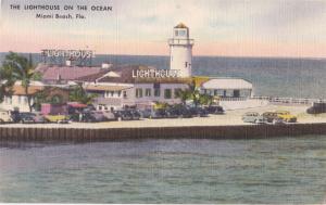 LP17   The Lighthouse on the Ocean, Light House, Old Auto 