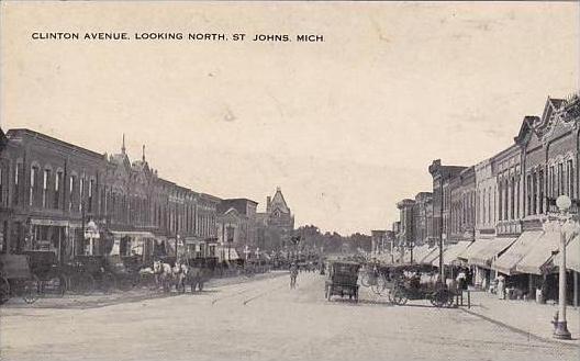 Michigan St Johns Clinton Avenue Looking North