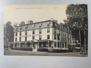 Vintage Postcard 1940's Hancock House Ellsworth Maine