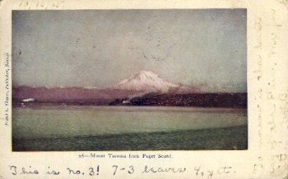 Mount Tacoma from Puget Sound - Washington