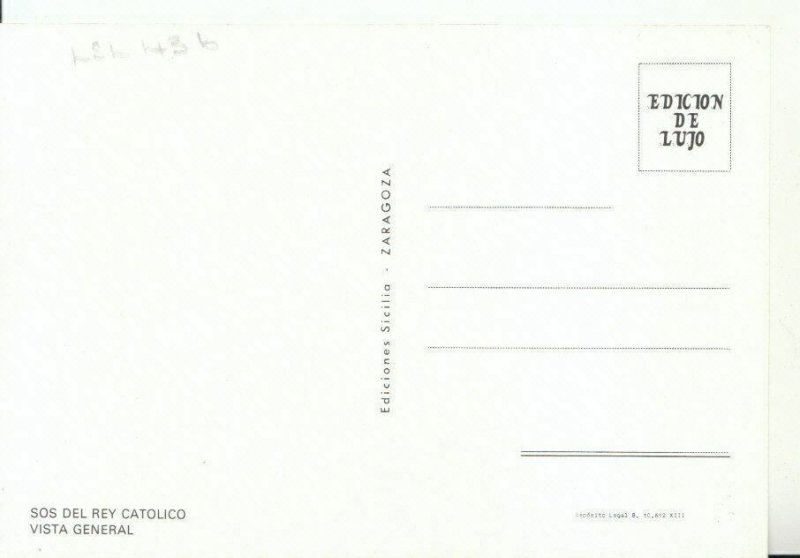 Spain Postcard - Sos Del Rey Catolico - Vista General - Ref 18685A
