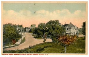 19022  NY Fishers Island  Looking North to Mansion House