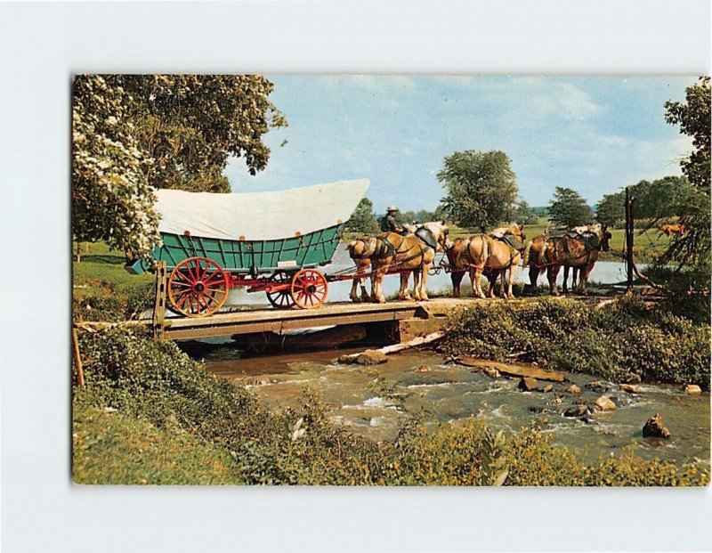 Postcard The Conestoga Wagon Lancaster County Pennsylvania USA