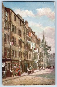 1910 Old Edinburgh London Tuck Oilette Postcard Tolbooth Canongate No. 7122