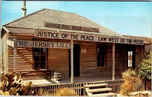 Postcard COURT HOUSE SCENE Langtry Texas TX AL9550