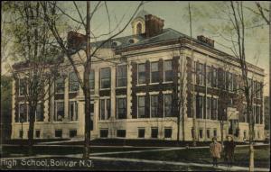 Bolivar NJ High School c1910 Postcard