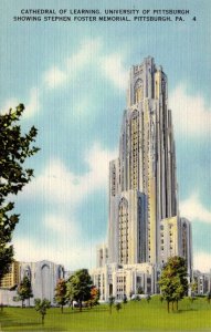 Pennsylvania Pittsburgh Cathedral Of Learning and Foster Memorial University ...