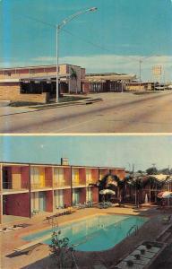 Port Arthur Texas Holiday Motor Hotel Multiview Vintage Postcard K98188