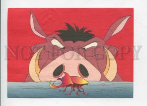 429414 ESTONIA Walt Disney Pumbaa Lion King 1996 RPPC Kuma advertising label