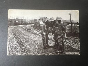 Mint England RPPC Military Postcard Daily Mail Soldiers Smoking