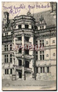 Old Postcard Blois The castle stairs Francois 1er