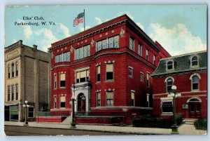 Parkersburg West Virginia Postcard Elks' Club Building Exterior 1908 Antique