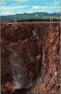 Suspension Bridge Royal Gorge CO Postcard PC8