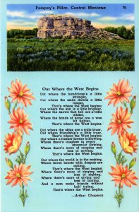 Montana - The View of Pompey's Pillar - Poem by Arthur Chapman