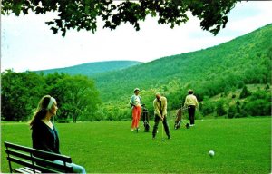 Windham NY New York CHRISTMAN'S WINDHAM HOUSE Hotel~Golf Course~Golfers Postcard