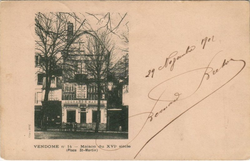 CPA VENDOME-Maison du XVIe siecle-Place St-Martin (26695)