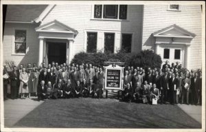 Wilbraham Massachusetts MA United Church Real Photo Vintage Postcard