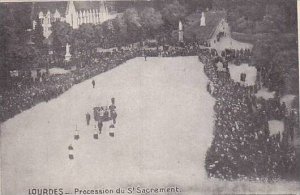 France Lourdes Procession du St Sacrament 1928