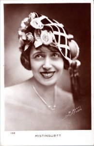 Postcard  France Belle Epoque era actress  Mistinguett