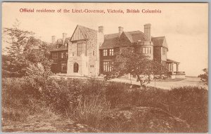 Vintage 1907 Victoria BC Government House Lieut-Governor Residence Postcard H82