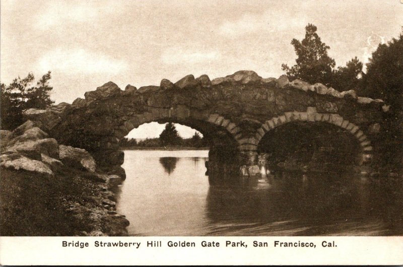 California San Francisco Golden Gate Park Strawberry Hill Bridge